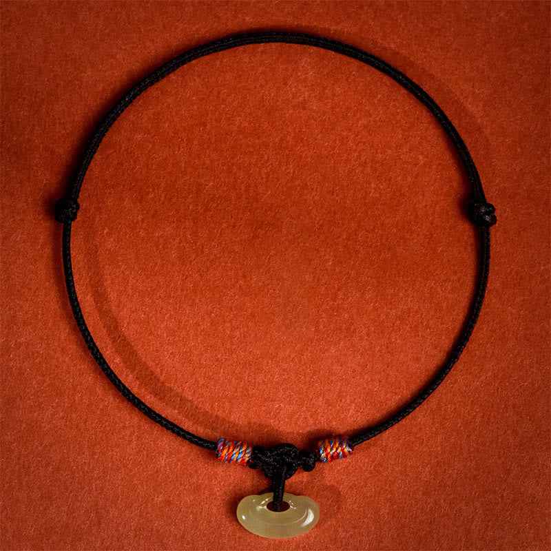 Fortune Jewel Red String Plaited Jade Protection Adjustable Cats Dogs Pet Collar