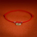 Fortune Jewel Red String Plaited Jade Protection Adjustable Cats Dogs Pet Collar