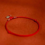 Fortune Jewel Red String Plaited Jade Protection Adjustable Cats Dogs Pet Collar