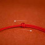 Fortune Jewel Red String Plaited Jade Protection Adjustable Cats Dogs Pet Collar