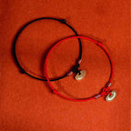 Fortune Jewel Red String Plaited Jade Protection Adjustable Cats Dogs Pet Collar
