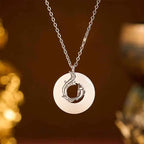 Fortune Jewel Koi Fish Peace Buckle Auspicious Necklace Pendant