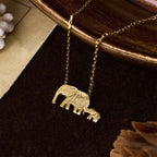 Fortune Jewel "FOR DEAREST MOTHER" Elephant 925 Sterling Silver Necklace Pendants Includes Gift Message Card