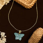 Fortune Jewel "FOR DEAREST MOTHER" Jade Butterfly Abundance Necklace Pendants Includes Gift Message Card