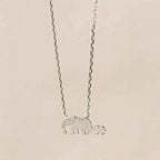 Fortune Jewel "FOR DEAREST MOTHER" Elephant 925 Sterling Silver Necklace Pendants Includes Gift Message Card