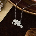 Fortune Jewel "FOR DEAREST MOTHER" Elephant 925 Sterling Silver Necklace Pendants Includes Gift Message Card
