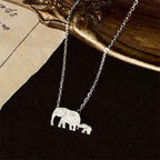 Fortune Jewel "FOR DEAREST MOTHER" Elephant 925 Sterling Silver Necklace Pendants Includes Gift Message Card