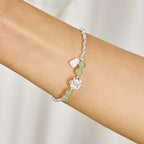 Buddha Stones Joy Happiness Charm Lotus Jade Bead Copper Abundance Bracelet