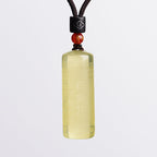 Fortune Jewel Heart Sutra Citrine Happiness Strength Necklace Pendant