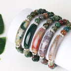Fortune Jewel Natural Quartz Love Heart Healing Beads Bracelet