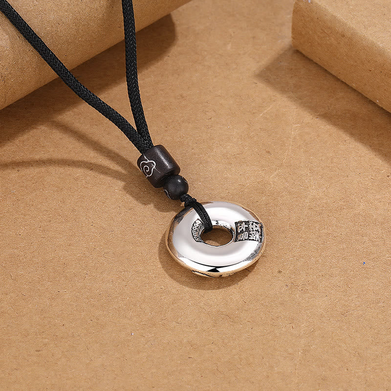 Fortune Jewel PiXiu Peace Buckle Copper Wealth Necklace Pendant