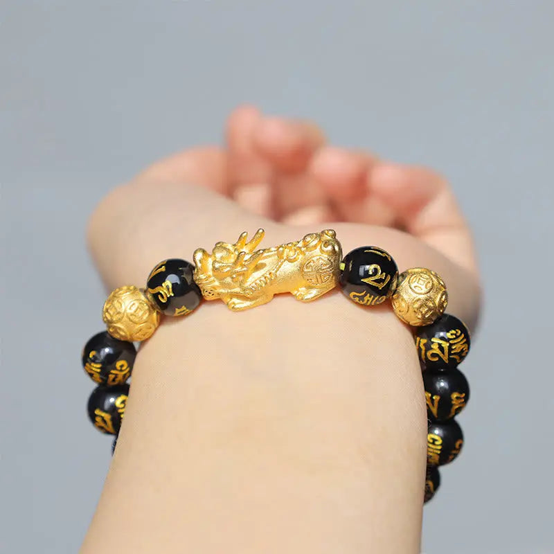 Fortune Jewel "Blessings of Protection to Attract Wealth" PiXiu Bracelet Includes Gift Message Card Fortune Jewel