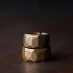 Fortune Jewel Tibetan Simple Design Copper Wealth Ring