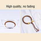 Fortune Jewel Handmade Multicolored Tibetan Om Mani Padme Hum Ruyi Auspicious Charm Braided Bracelet