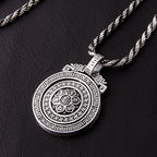 Fortune Jewel Tibetan Om Mani Padme Hum Double Dorje Vajra Rotatable Purity Peace Necklace Pendant