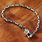 Fortune Jewel Tibetan Double Dorje Om Mani Padme Hum Buddha Swastika Vajra Strength Bracelet