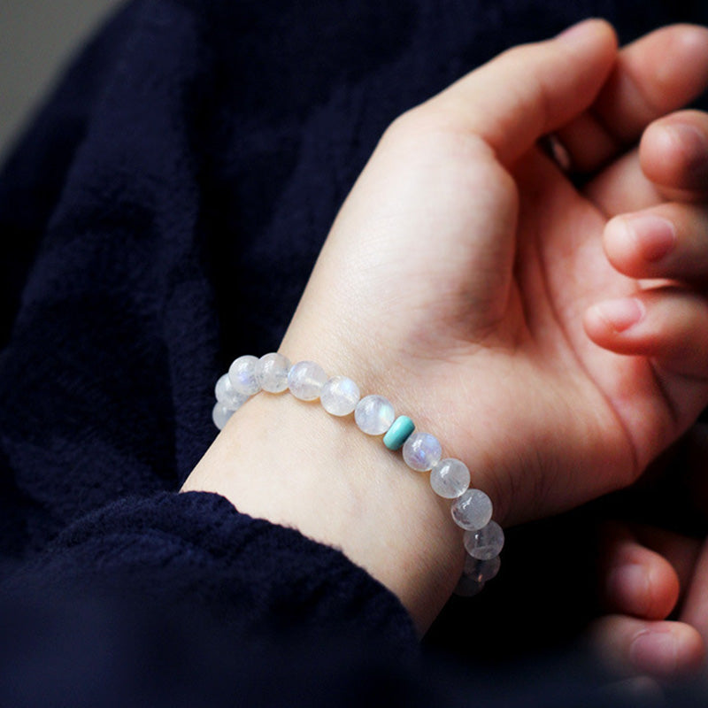 Fortune Jewel Moonstone Calm Healing Positive Bracelet