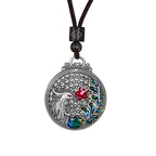 Fortune Jewel 990 Sterling Silver Phoenix Luck Protection Necklace Pendant