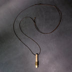 Fortune Jewel Vintage Textured Design Brass Copper Wealth Necklace Pendant