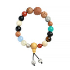 Fortune Jewel Bodhi Seed Agate Wisdom Harmony Wrist Mala Bracelet