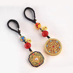 Fortune Jewel Fu Character Blessing Ruyi Charm Key Chain