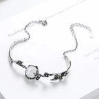 Fortune Jewel "Sending Grace and Harmony"Plum Blossom Chalcedony Bracelet Includes Gift Message Card Fortune Jewel