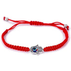 Buddha & Karma Hamsa Hand Red String Bracelet - Evil Eye Protection