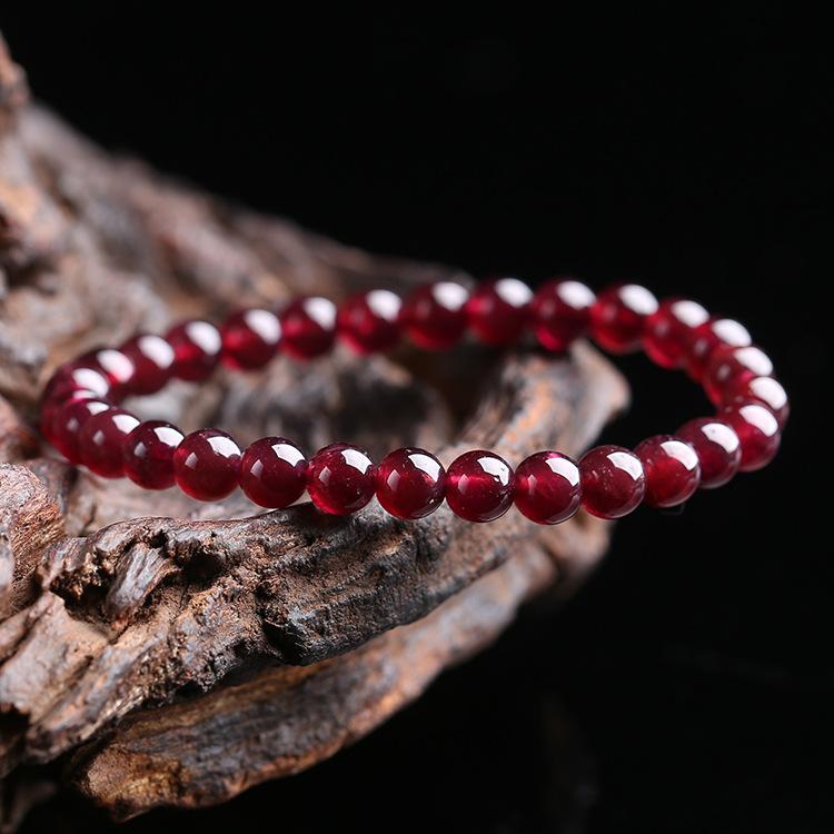 Buddha & Karma Red Garnet Stone Bracelet - Reignite Your Passion & Love