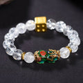 Buddha3bodhi Color-Changing Pixiu White Crystal Dice Wealth Bracelet