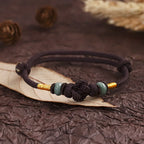 Fortune Jewel Red String Jade Luck Fortune Knot Braided Couple Bracelet
