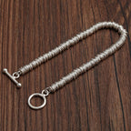 Fortune Jewel Simple Circle Pattern Design Luck Chain Bracelet