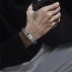 Fortune Jewel Retro Vine Totem Pattern Braided Healing Chain Bracelet
