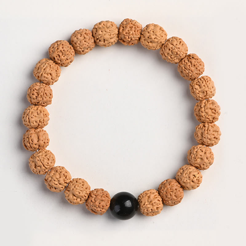 Fortune Jewel Tibet Rudraksha Bodhi Seed Wealth Auspiciousness Bracelet