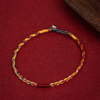 Fortune Jewel Handmade Five Color Thread Luck Couple Child Adult Bracelet