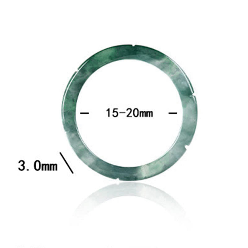 Fortune Jewel Natural Jade Bamboo Prosperity Abundance Ring