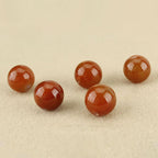 Fortune Jewel Red Agate Green Aventurine Green Bodhi Seed Bead Calm Leather Rope Necklace Pendant