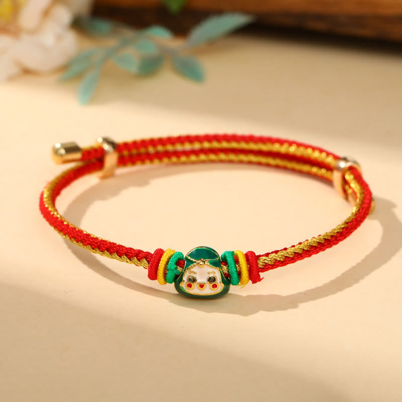 Fortune Jewel Colorful Rope Zongzi Pattern Luck Handmade Child Adult Bracelet