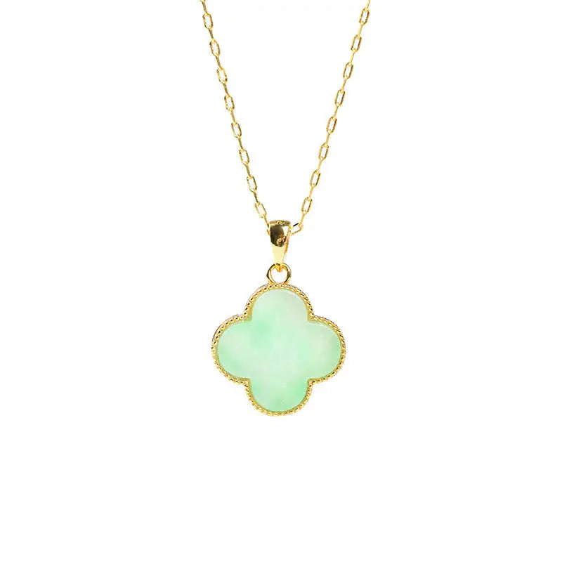 Fortune Jewel "May Luck and Joy Be With You" Jade Necklace Includes Gift Message Card Fortune Jewel