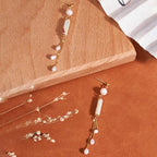 Fortune Jewel 925 Sterling Silver Posts Shoushan Stone Pearl Healing Drop Earrings