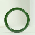 Fortune Jewel Cyan Jade Longevity Blessing Bangle Bracelet
