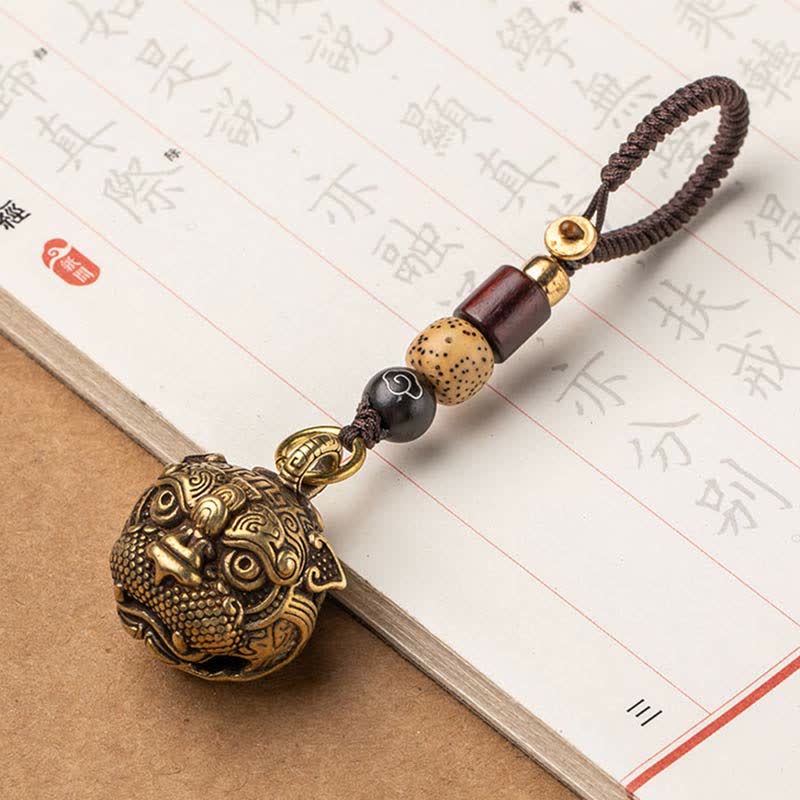 Fortune Jewel PiXiu Wealth Copper Key Chain