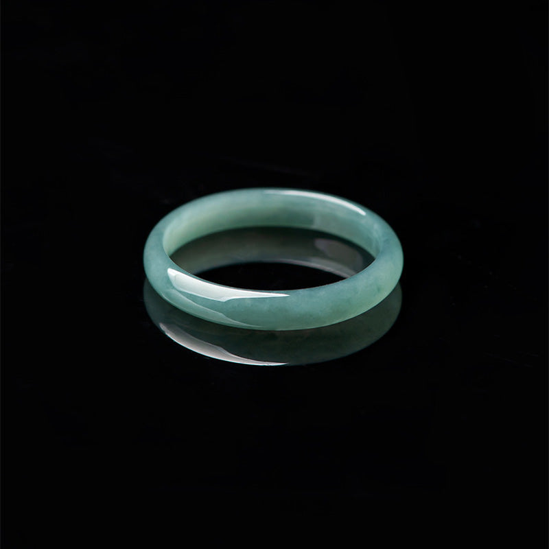 Fortune Jewel Natural Jade Prosperity Protection Ring