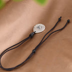 Fortune Jewel Vintage 999 Sterling Silver Yin Yang Bagua Water Drop Design Balance Harmony Necklace Pendant Fortune Jewel