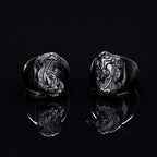 Fortune Jewel FengShui PiXiu Black Obsidian Strength Ring
