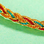 Fortune Jewel Handmade Multicolored Dragon Scale Pattern Braid String Bracelet