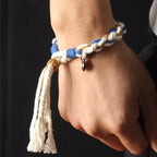 Fortune Jewel Tibet Zakiram Goddess of Wealth Thangka Handmade Luck Bracelet
