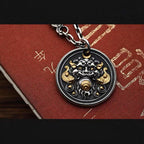 Fortune Jewel Tibetan Kirtimukha Amulet Healing Necklace Pendant