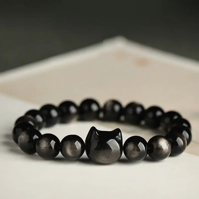Fortune Jewel "All the best for Luck and Confidence" Lovely Cat Bracelet Includes Gift Message Card Fortune Jewel