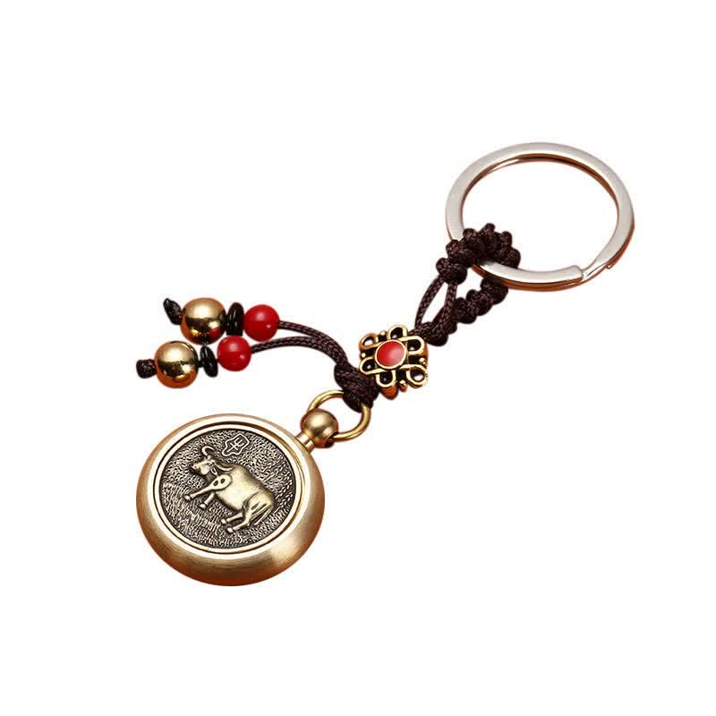 Fortune Jewel 12 Chinese Zodiac Blessing Wealth Fortune Keychain