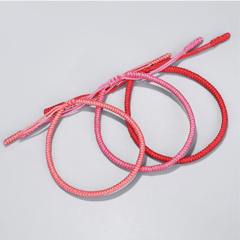 Fortune Jewel Tibetan 3Pcs King Kong Knot Protection Braided Bracelet